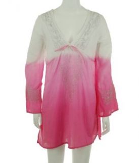 Raviya Swim Cover Up Shirt Pink Small Clothing