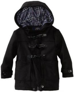 Urban Republic Boys 2 7 Wool Toggle Coat, Jet Black, 4T