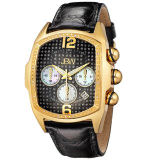 JBW Mens Goldtone Steel Caesar Diamond Watch
