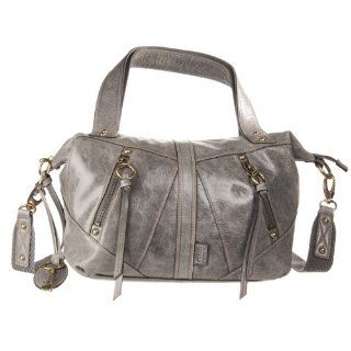  Fossil Monika Small Convertible Leather Satchel, Grey, gray Shoes