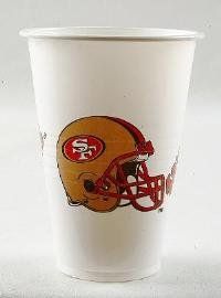 NFL San Francisco 49Ers Disposable Plastic Cups, Pack of