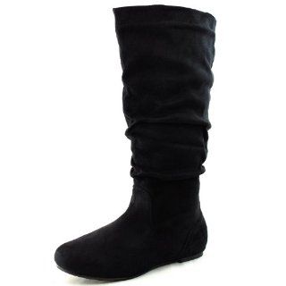 Wild Diva Womens Kalisa 04 Vickie Round Toe Mid High Boots Shoes