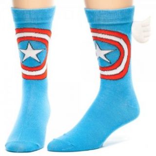 Captain America Crew Socks with Wings Clothing