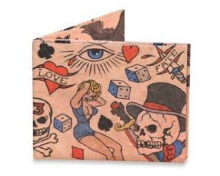 Dynomighty Mens Tattoo Mighty Wallet, Multi, One Size