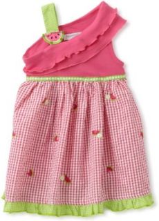Youngland Girls 2 6x Assymetrical Knit To Woven Watermelon