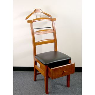Executive Light Walnut Valet Chair