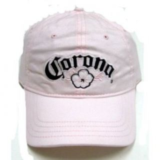 Corona Alcohol Beer Hat   Pink Navy Flower Name Logo