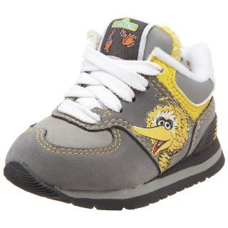 /Toddler KJ574YBI Big Bird Sneaker,Grey/Yellow,3 M US Infant Shoes