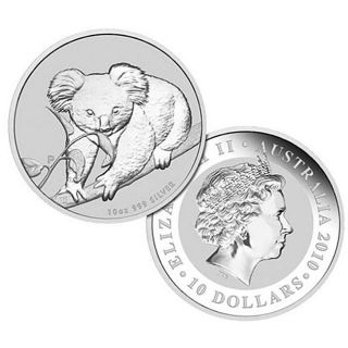 Australian Koala 2010 10 oz Silver Coin