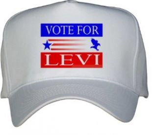 VOTE FOR LEVI White Hat / Baseball Cap: Clothing