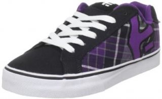 Etnies Womens Fader Vulc W,Black/Purple,6 M US Shoes