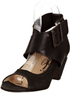 London Womens Guile Ankle Wrap Pump,Black/Black,39 EU/8 M US: Shoes