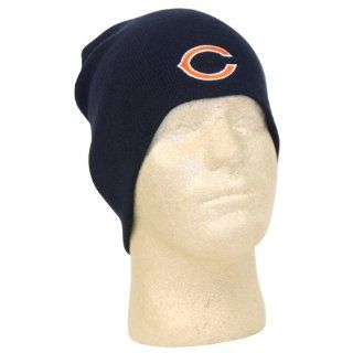 Chicago Bears Classic Knit Beanie in Navy with Embroidered