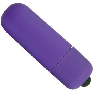 Hidden Flower Purple Velvet Touch Bullet Vibrator