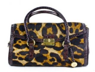 Brahmin Bridget Beige Leopard Luxe Leather Shoulder Bag