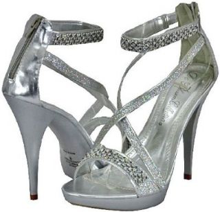  Blossom Beyonz 56 Silver Metallic Women Dress Sandals: Shoes