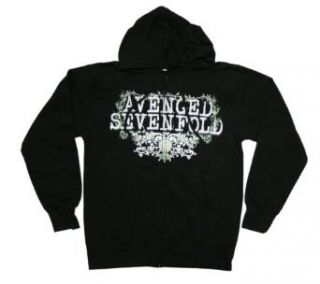 Avenged Sevenfold Vine Flourish Mens Zip Hoodie Clothing