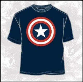 80s Captain Captain America Men Navy T shirt Clothing