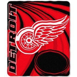 Detroit Red Wings Lightweight Rolled Throw Blanket Sports