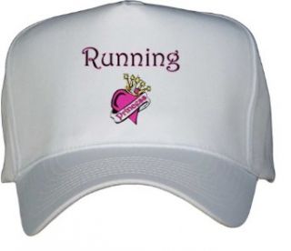 Running Princess White Hat / Baseball Cap: Clothing