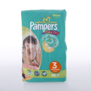 Pampers Baby Dry midipack 46 Couches LOT DE 10   Achat / Vente COUCHE