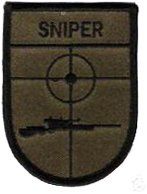 Sniper OD Green Iron On Patch Clothing