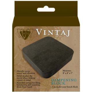 Vintaj Black Nonskid Rubber Dampening Block for Metal crafting Today