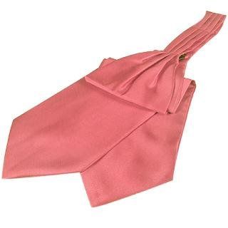 Forzieri Solid Color Pure Silk Ascot Antique Pink