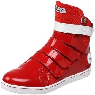 Heyday Mens Super Deb Hi Top Sneaker,Red,12 M US Shoes