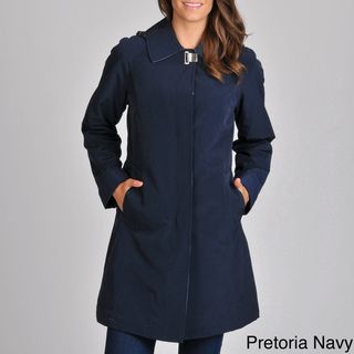 Nautica Womens A line Raincoat with Removable Hood