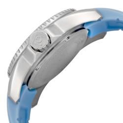 Invicta Womens Angel Crystals Blue MOP Light Blue Polyurethane Watch
