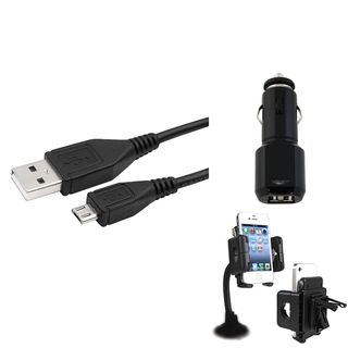BasAcc Windshield Phone Holder/ Cable/ Charger for Samsung© Galaxy S3
