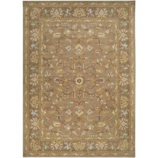 Hand tufted Tapestry Mocha Wool Rug (8 x 11)