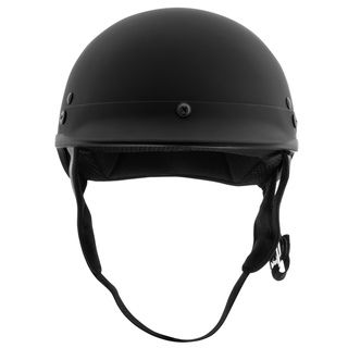 Fuel Helmets Flat Black Half Helmet