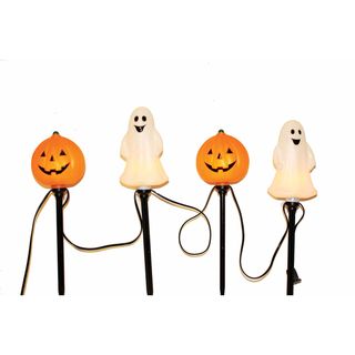 Pathway Markers 4ct Lighted Pumpkins/ Ghosts