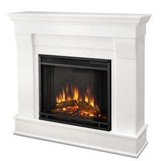 Real Flame White Chateau Electric Fireplace