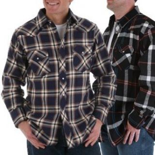 Wrangler Big and Tall Long Sleeve Flannel Western Snap