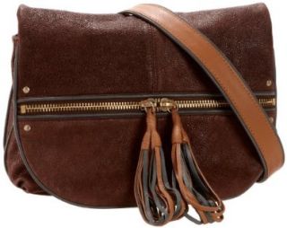 50231 Color Blocked Messenger Bag,Brown/Camel/Teal,one size Shoes