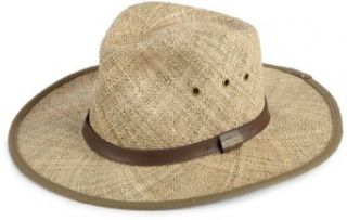Pendleton Mens Packable Straw Outback Hat: Clothing