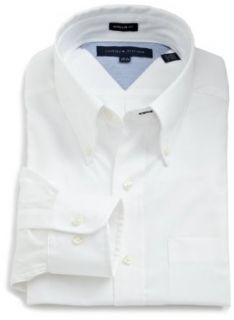 Tommy Hilfiger Mens Pinpoint Dress Shirt with Button Down