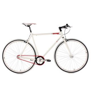 Vélo à pignon fixe 28 Essence blanc TC 56 cm KS Cycling