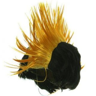 Black/Yellow Mohawk Wig (Standard) Clothing