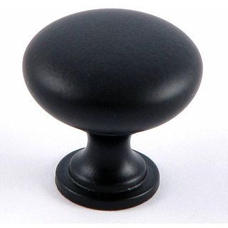 Stone Mill Matte Black Round Cabinet Knobs (Pack of 25)