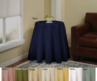 Solid 70 inch Round Tablecloth