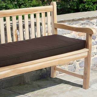 Outdoor 48 Bench Cushion with Sunbrella Fabric   Textured Neutral