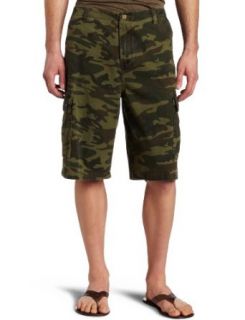 Rusty Young Mens Agent Cargo Shorts, Camo, 30: Clothing