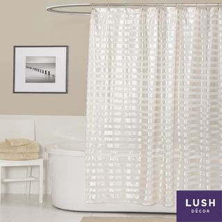Lush Decor Royal Tide Ivory Shower Curtain