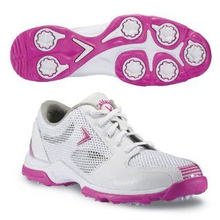 Limited Edition Womens Golf Shoes, White / Pink, 7 M (US) Shoes