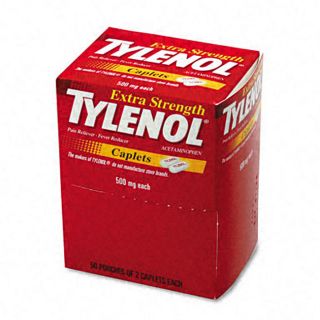 Extra strength Tylenol 2 count Packs (Case of 50)