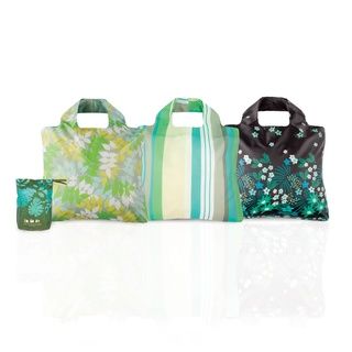 Envirosax Botanica Oasis Reusable Bags with Packing Pouch (Set of 3
